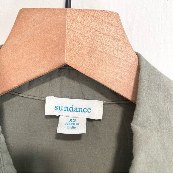 Sundance Long Sleeve Ruffle Trim Button Down Top - Picture 7 of 11